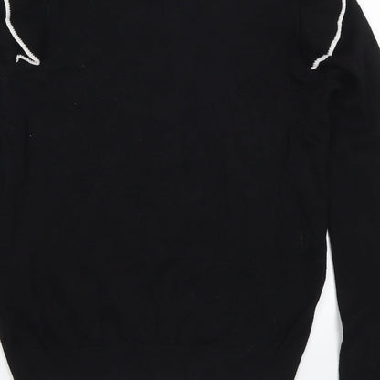 Preloved Papaya Womens Black  Knit Pullover Jumper Size 10 - Label
