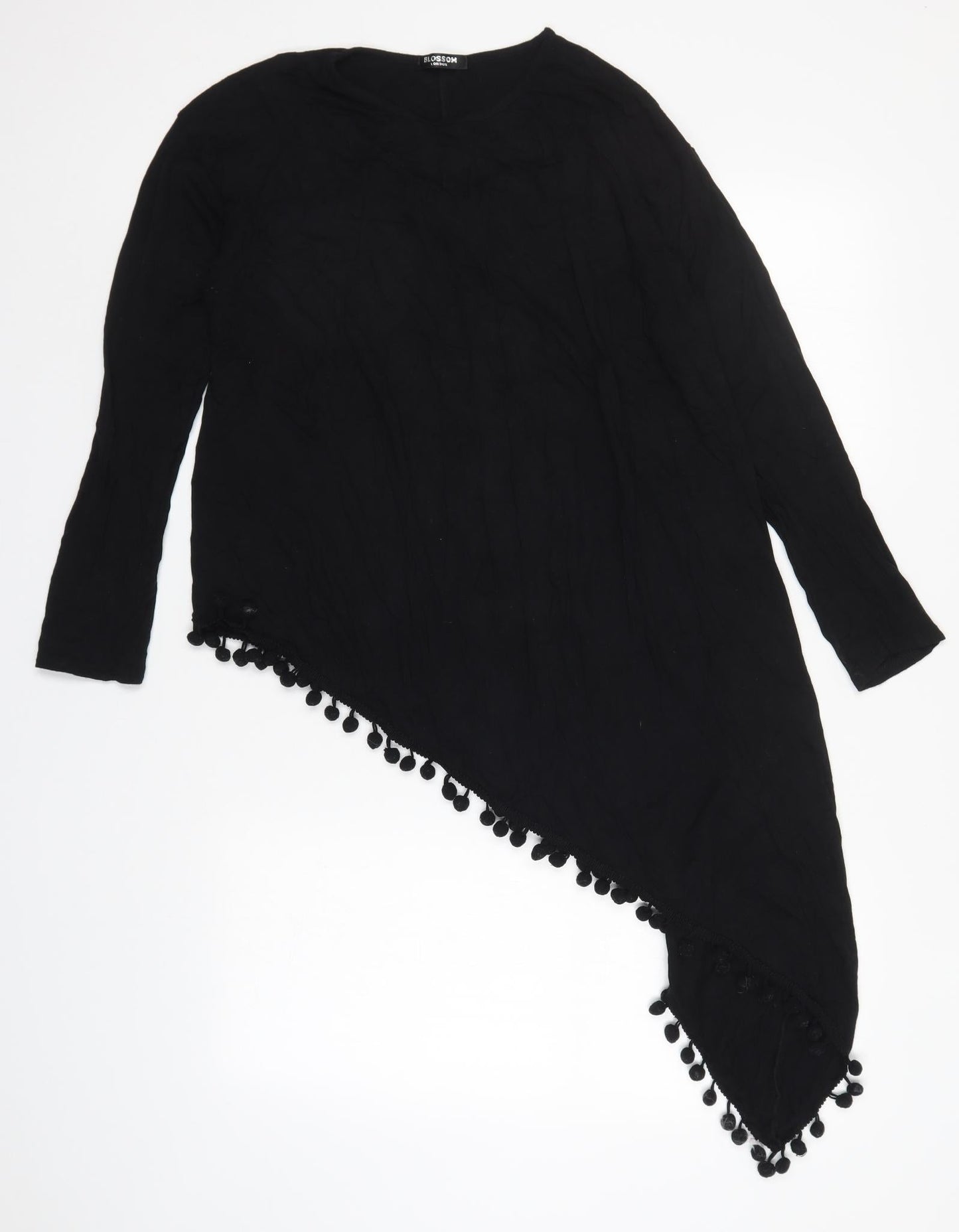 Blossom Womens Black   Basic T-Shirt Size S  - Pom Pom