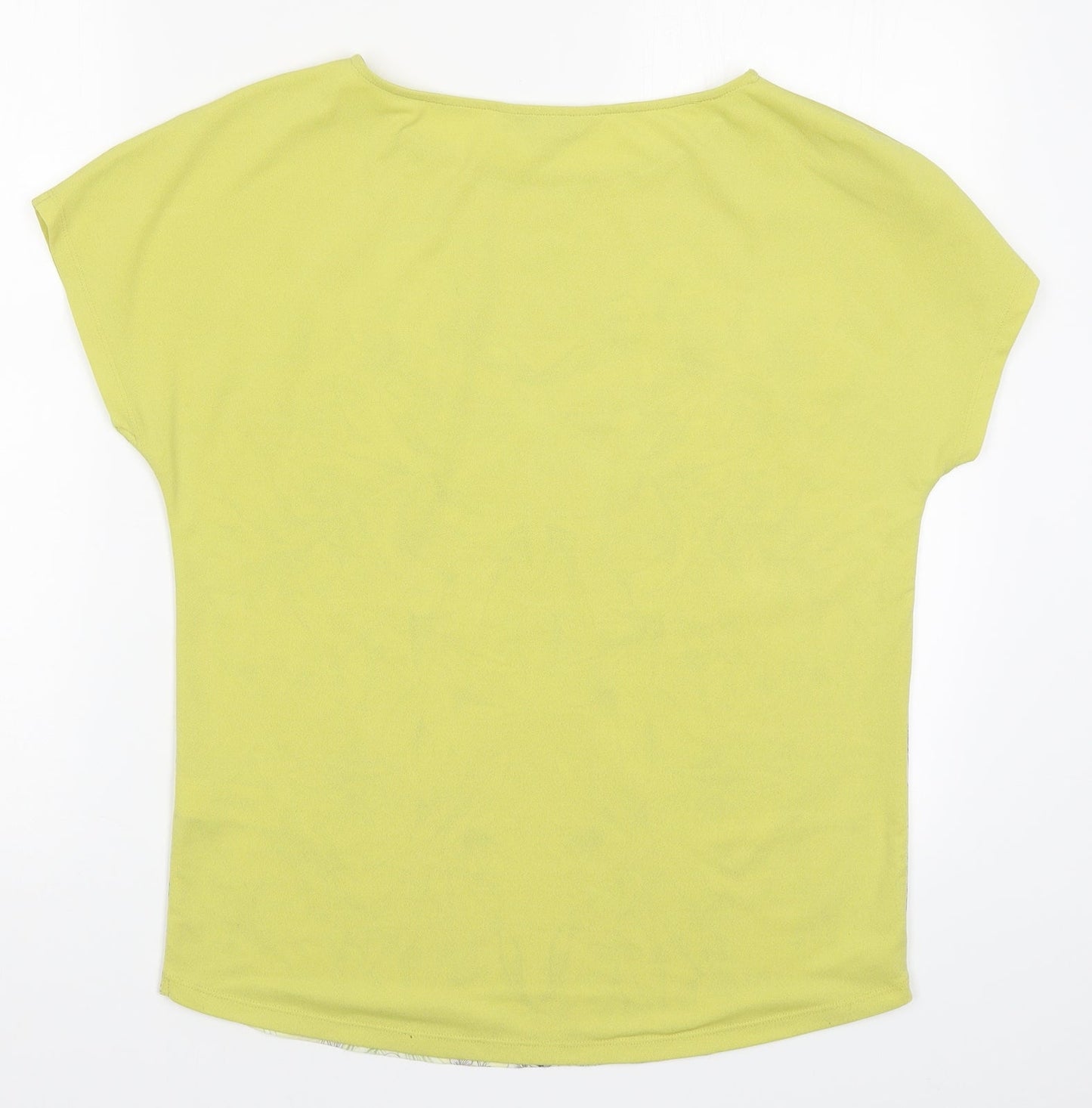 NEXT Womens Yellow Floral  Basic T-Shirt Size 8
