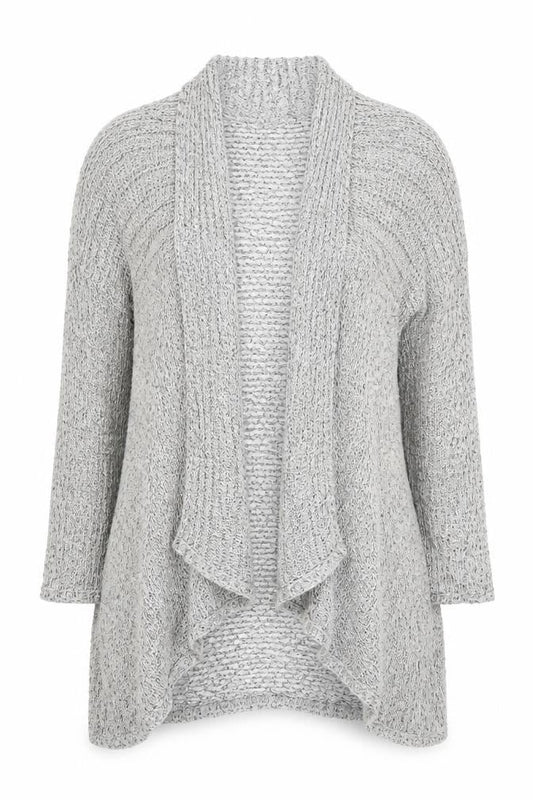 Light Before Dark Womens Grey  Rayon Cardigan Jumper Size S