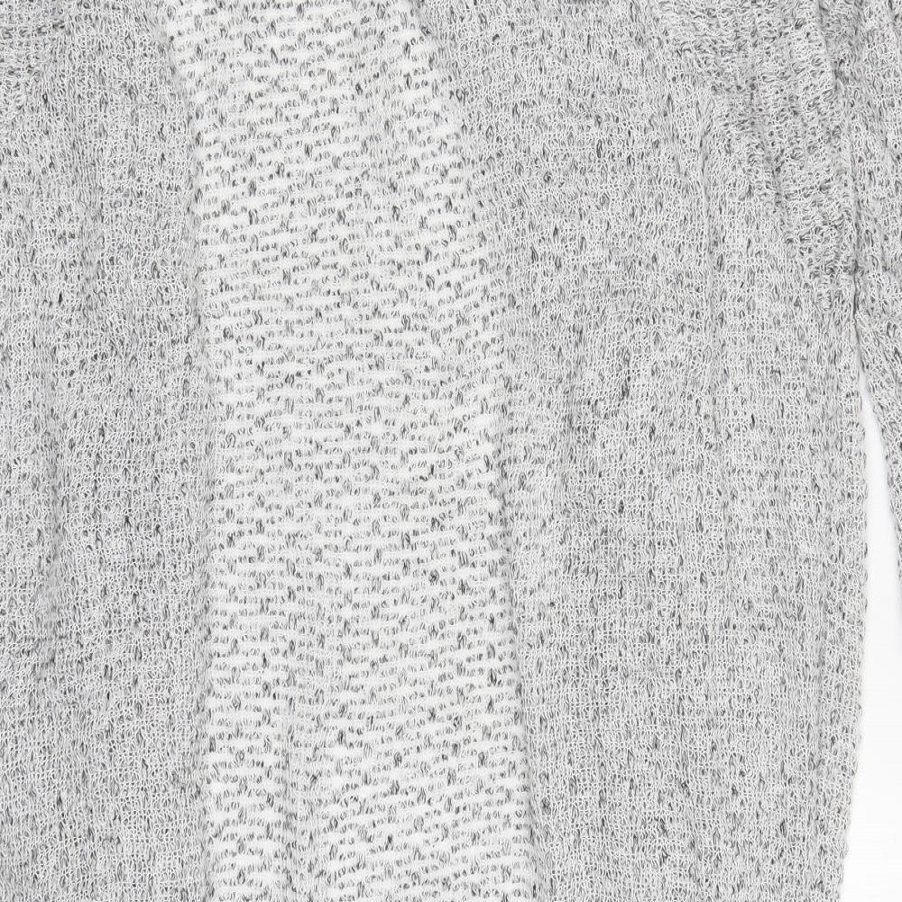 Light Before Dark Womens Grey  Rayon Cardigan Jumper Size S