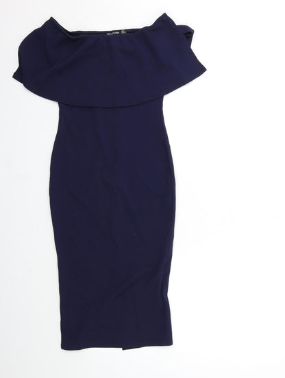 PRETTYLITTLETHING Womens Blue   Bodycon  Size 6
