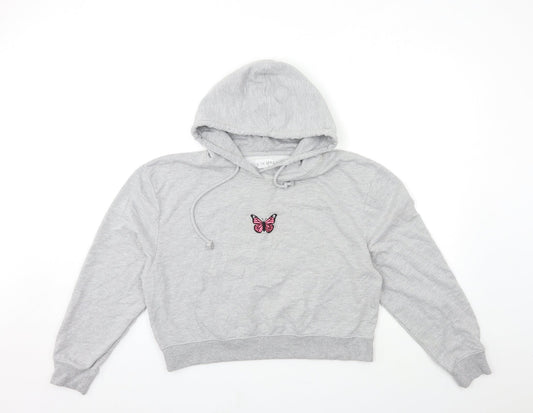In the Style Womens Grey   Pullover Hoodie Size L