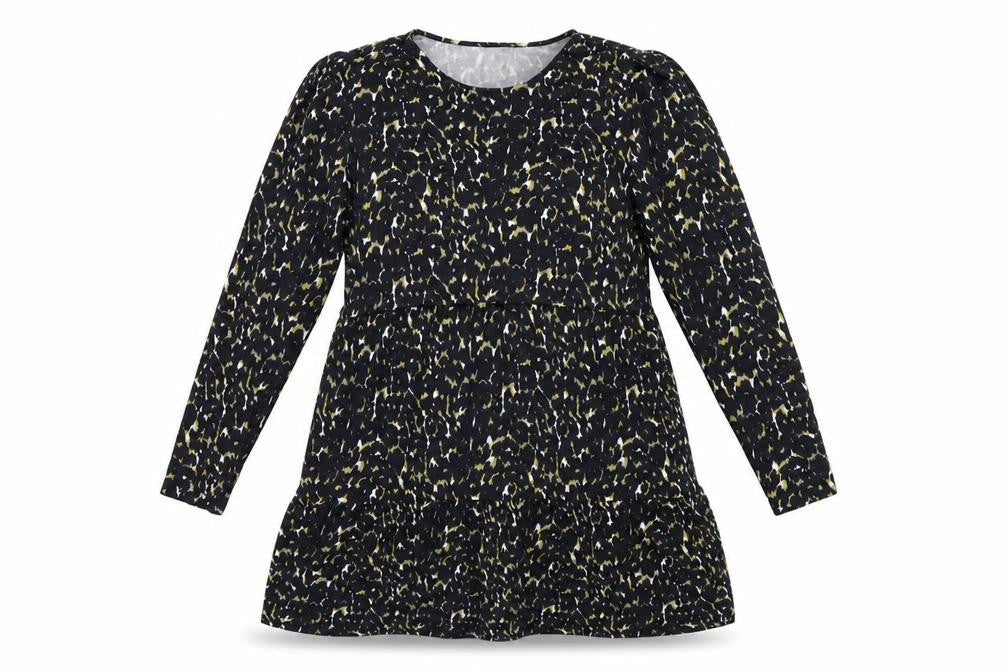 In the Style Womens Black Animal Print  Shift  Size L