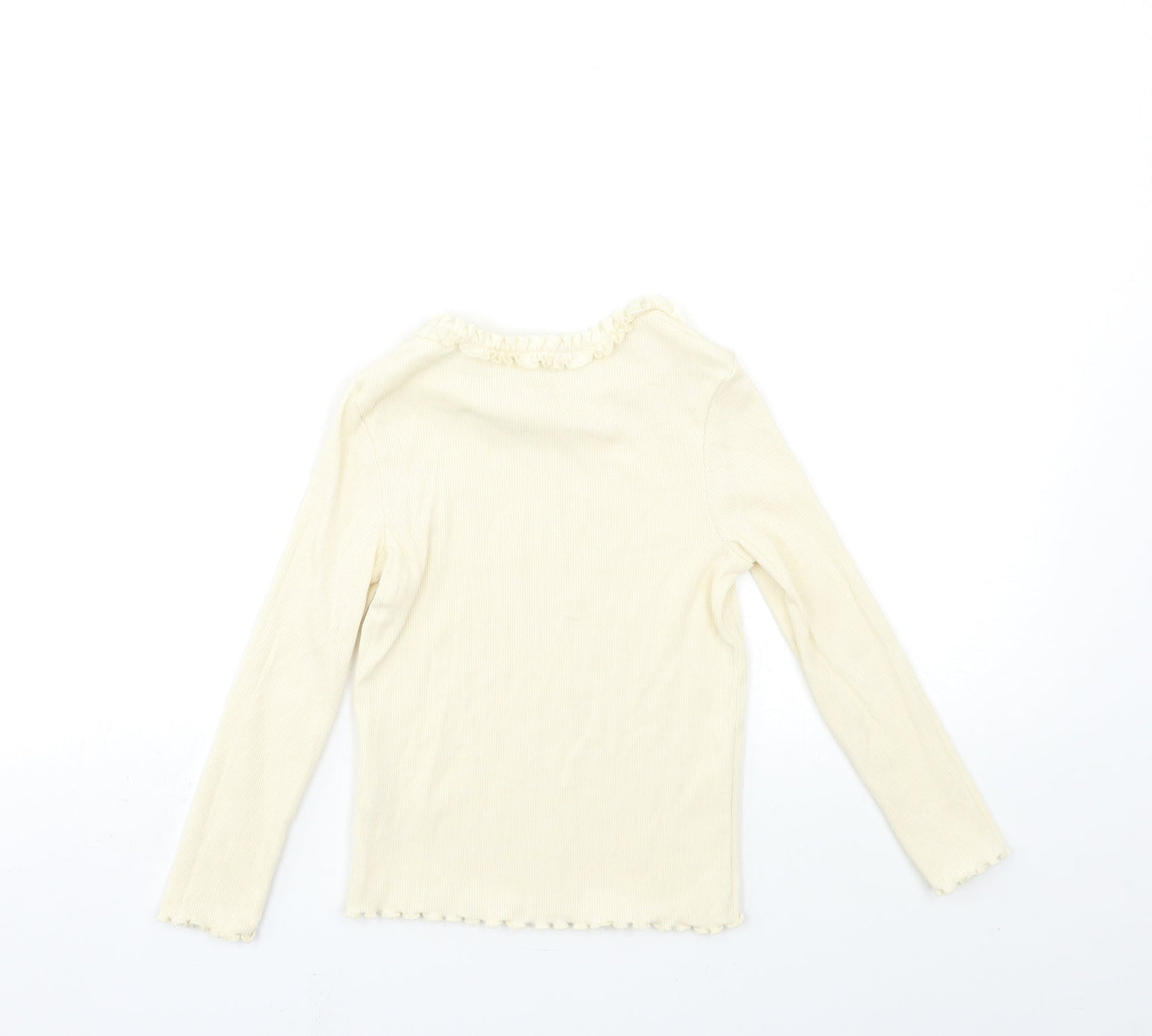George Girls Beige   Basic T-Shirt Size 5-6 Years