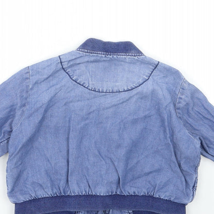 Next Girls Blue   Bomber Jacket Jacket Size 5 Years
