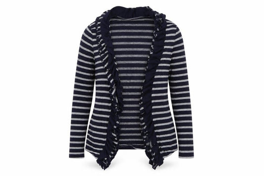 Preworn Womens Multicoloured Striped  Cardigan Jumper Size 14