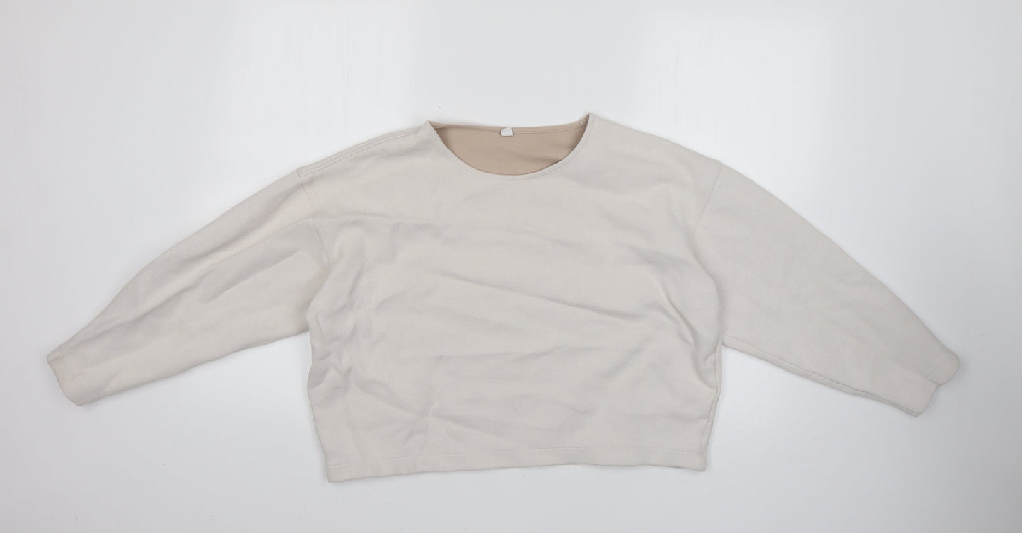 Preworn Womens White   Pullover Jumper Size S