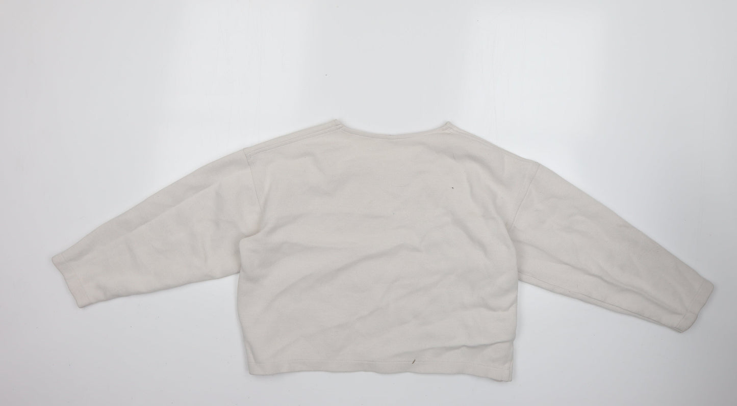 Preworn Womens White   Pullover Jumper Size S