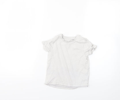 Nutmeg Girls Grey   Basic T-Shirt Size 4-5 Years