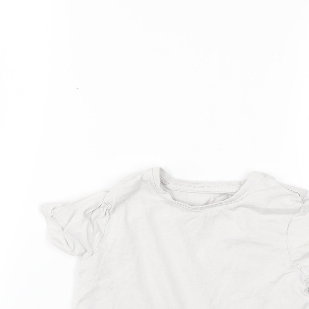 Nutmeg Girls Grey   Basic T-Shirt Size 4-5 Years