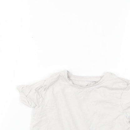 Nutmeg Girls Grey   Basic T-Shirt Size 4-5 Years