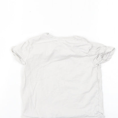 Nutmeg Girls Grey   Basic T-Shirt Size 4-5 Years
