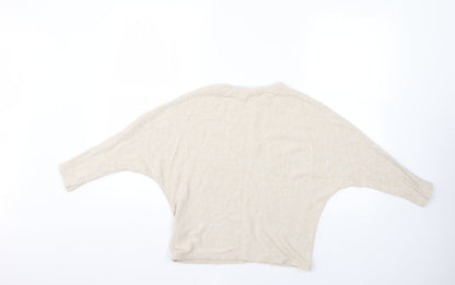 H&M Womens Beige   Pullover Jumper Size XS
