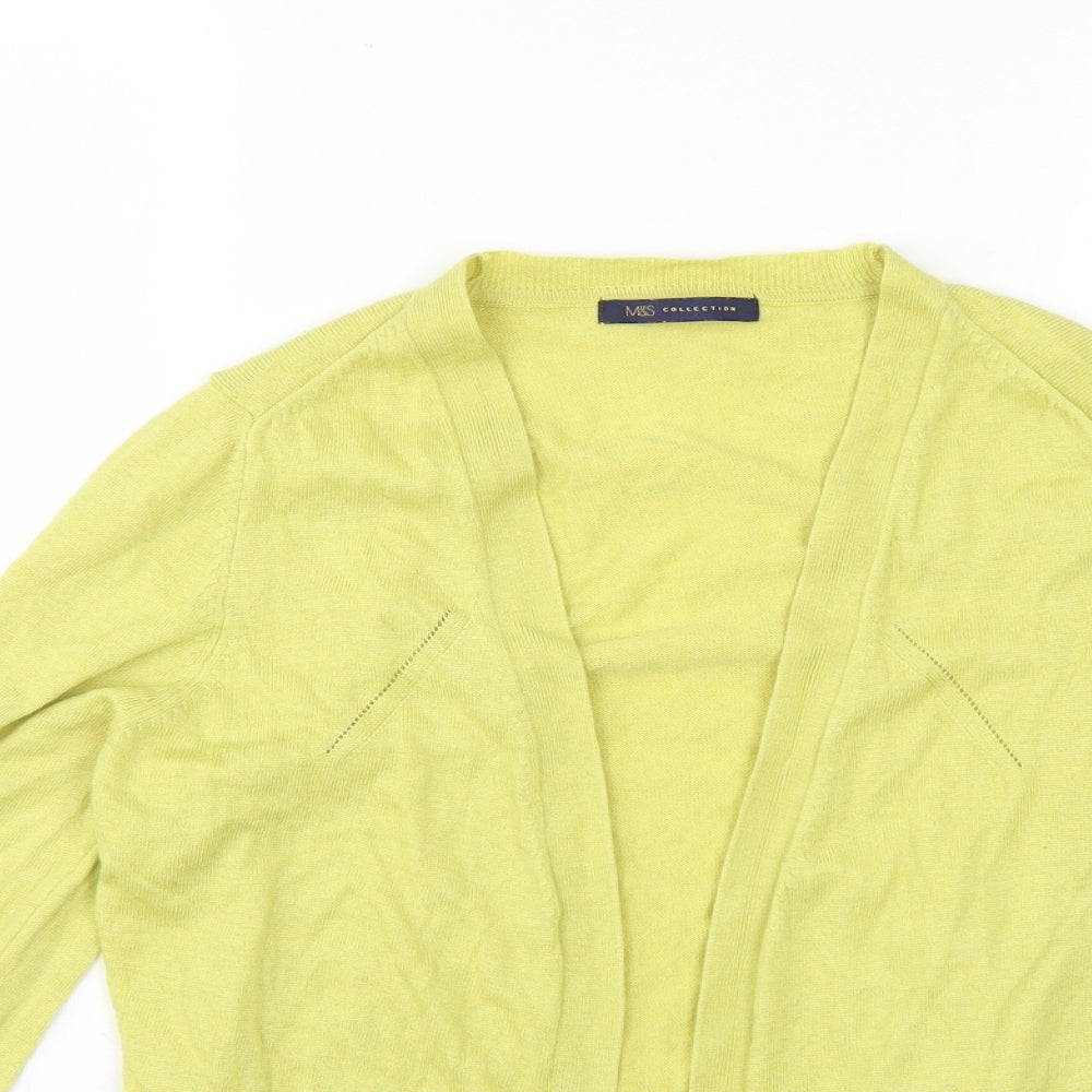 Marks and Spencer Womens Green   Cardigan Jumper Size 8