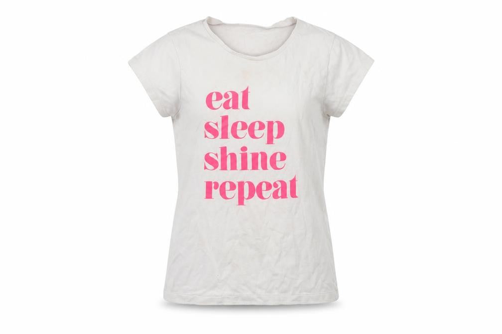 George Girls White   Basic T-Shirt Size 9-10 Years
