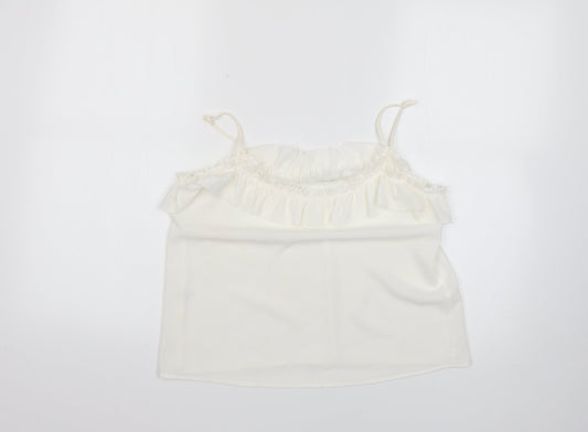 Mango Womens White   Basic Blouse Size S