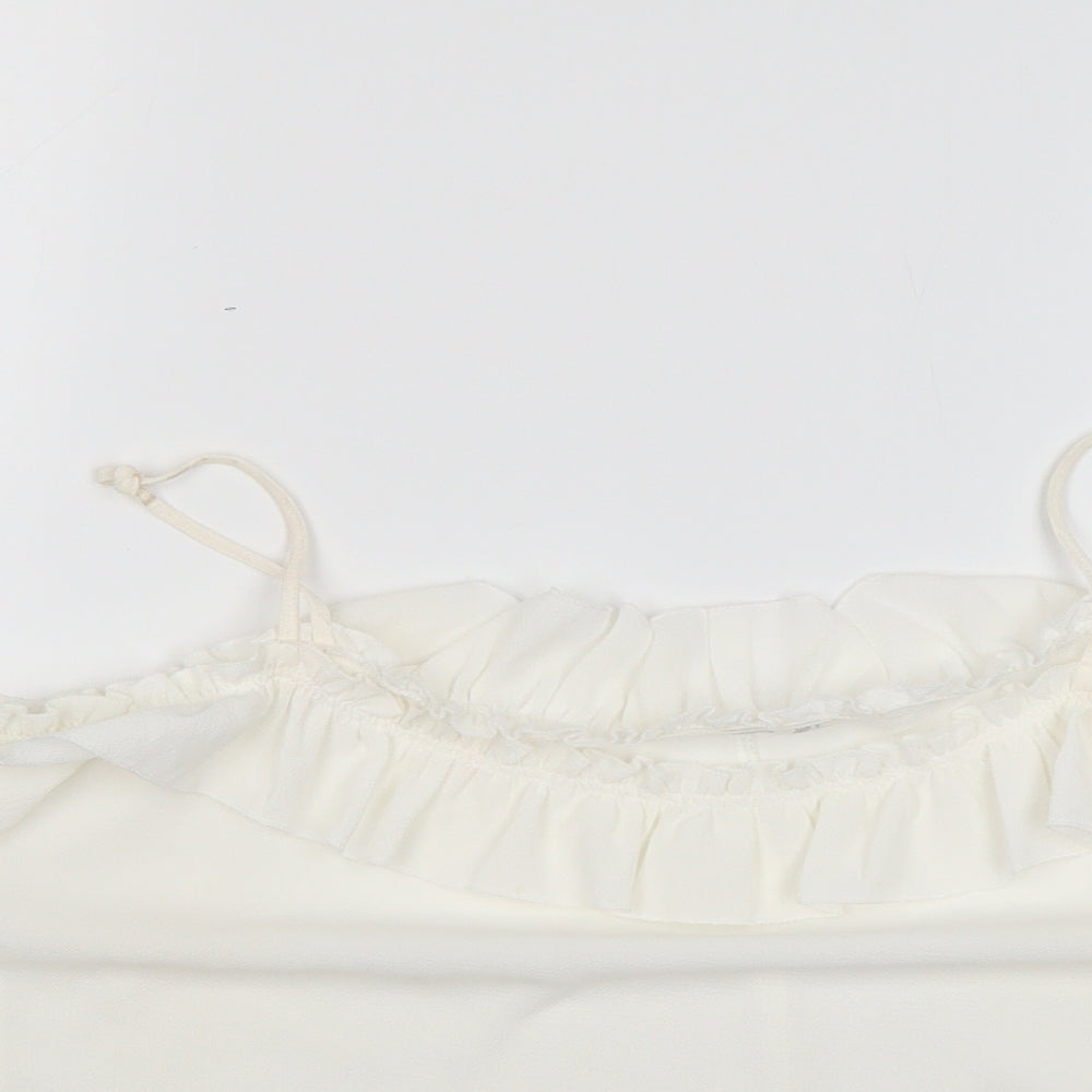 Mango Womens White   Basic Blouse Size S