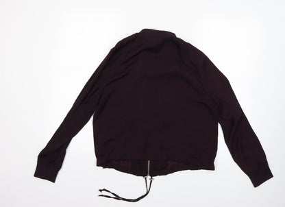 H&M Womens Purple   Jacket Coat Size 14