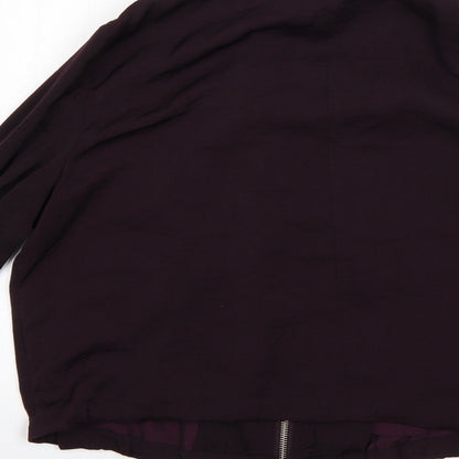 H&M Womens Purple   Jacket Coat Size 14