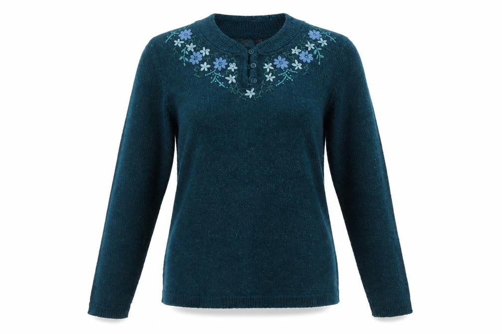 Bonmarché Womens Green Pullover Jumper Size S