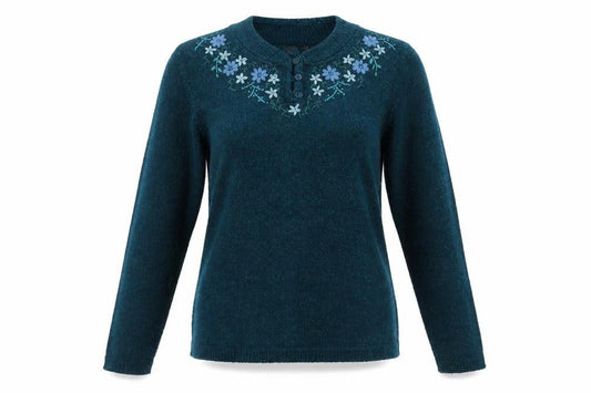 Bonmarché Womens Green Pullover Jumper Size S
