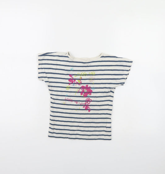 Orchestra Girls Blue Spotted  Basic T-Shirt Size 5 Years
