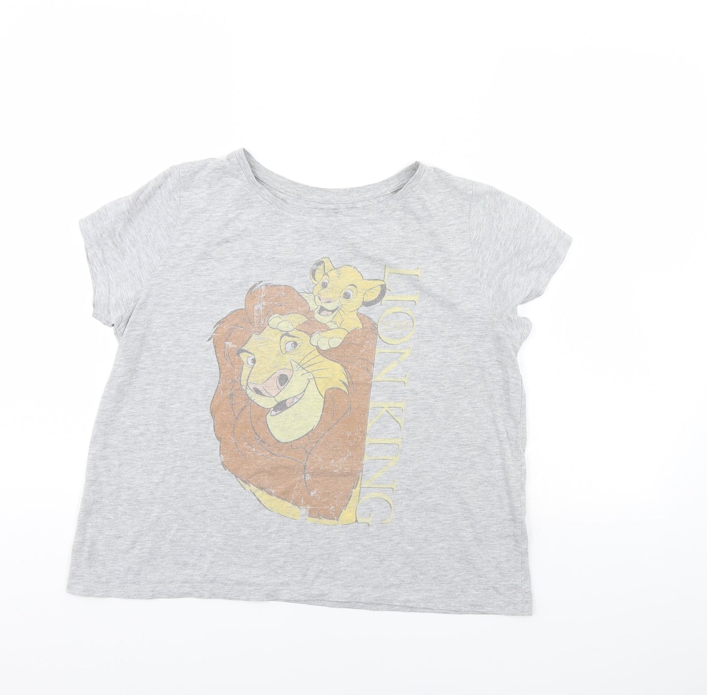 Disney Womens Grey   Basic T-Shirt Size 18