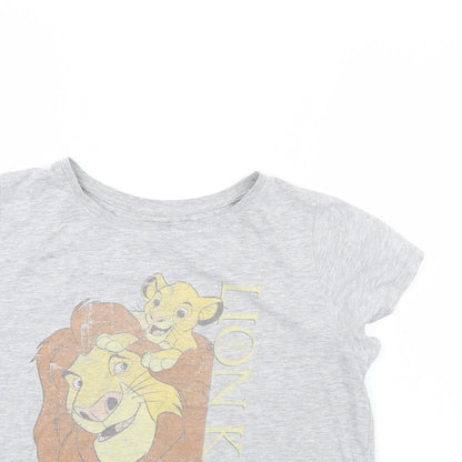 Preloved Disney Womens Grey   Basic T-Shirt Size 18 - Detail