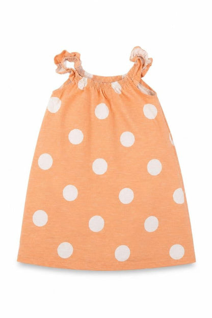 Tu Girls Orange Polka Dot  Shift  Size 12 Months