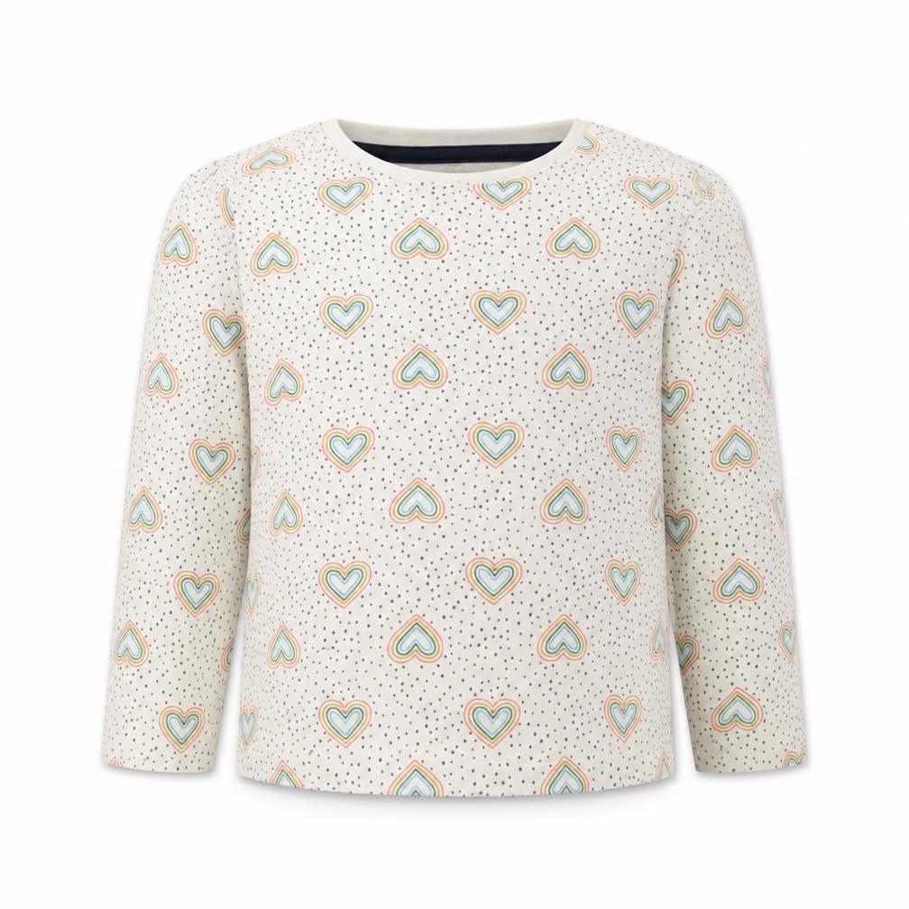 Primark Girls Beige Polka Dot  Basic T-Shirt Size 2 Years