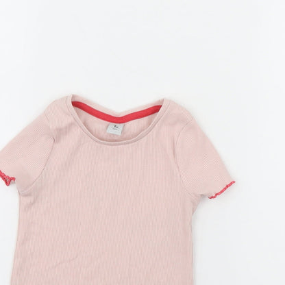 Tu Girls Pink   Basic T-Shirt Size 2 Years