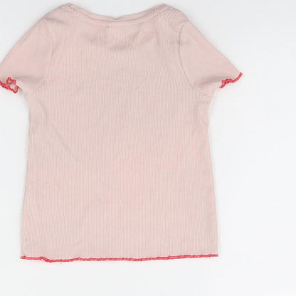 Tu Girls Pink   Basic T-Shirt Size 2 Years