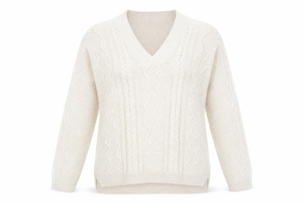 Isle Womens Beige   Pullover Jumper Size S