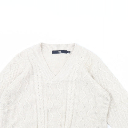 Isle Womens Beige   Pullover Jumper Size S