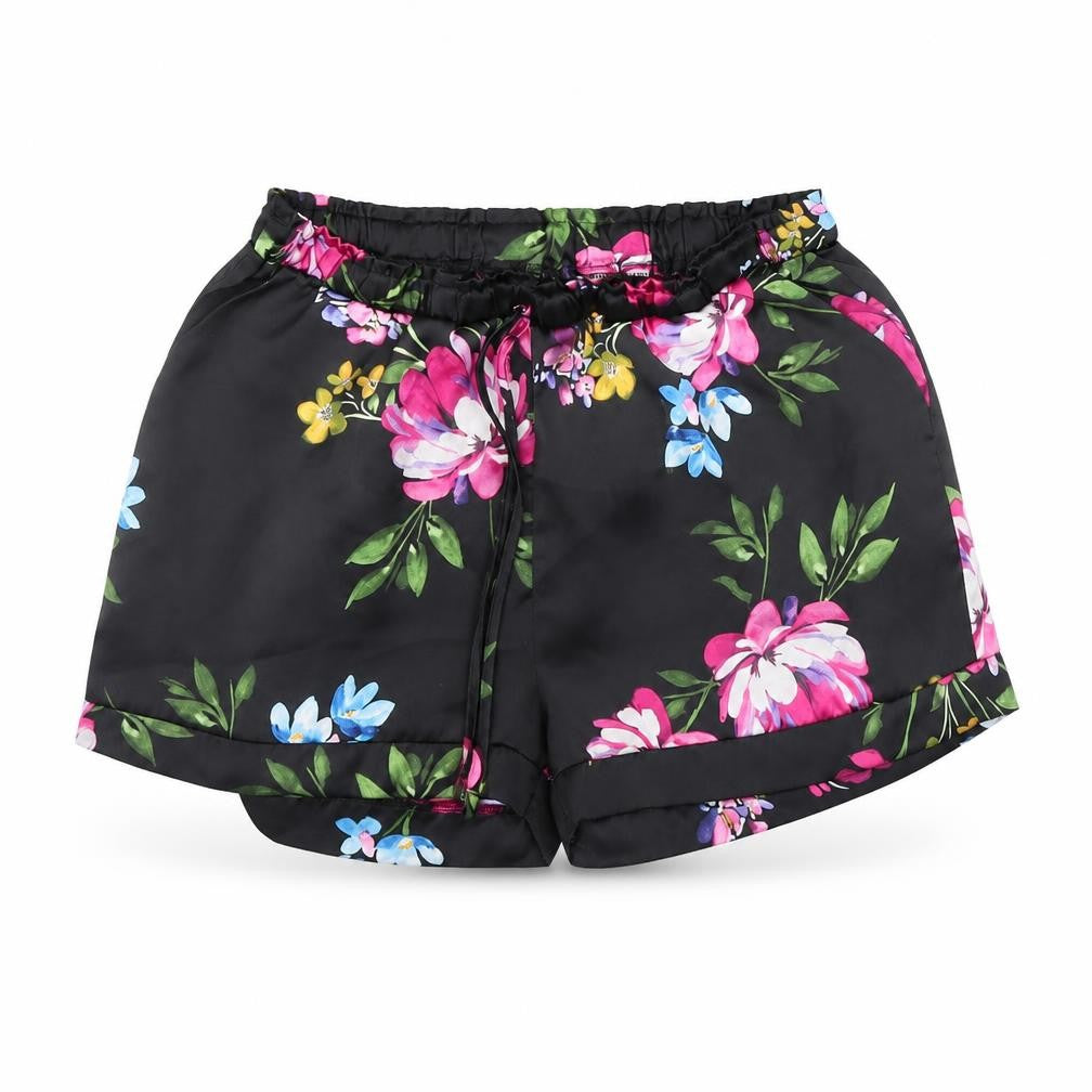 Love To Lounge Womens Black Floral  Cami Pyjama Pants Size S