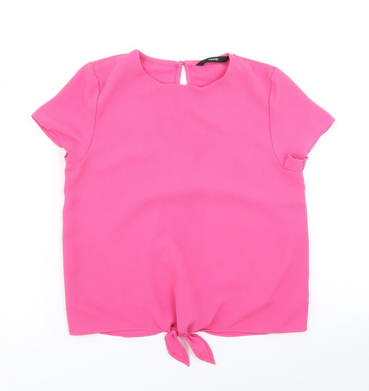 George Girls Pink   Basic Blouse Size 10 Years