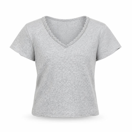 Select Girls Grey   Basic T-Shirt Size 10-11 Years