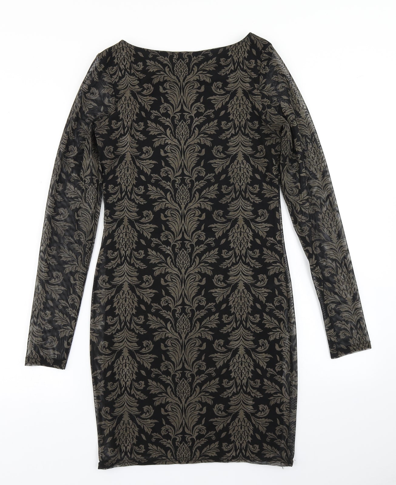 Select Womens Black Paisley  Bodycon  Size 6