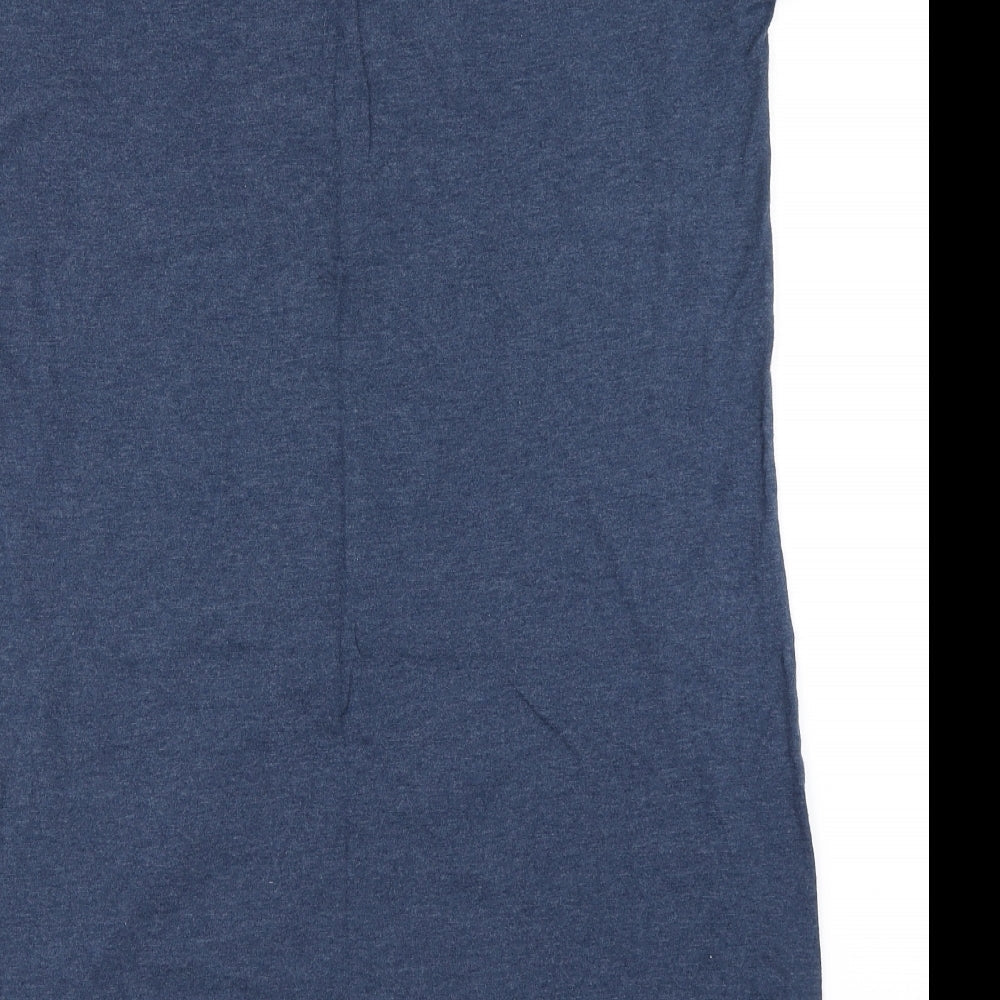 Love to Lounge Womens Blue Solid  Top Dress Size M