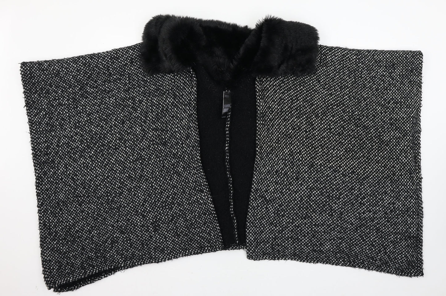 Marks and Spencer Womens Black  Knit Cardigan Jumper One Size
