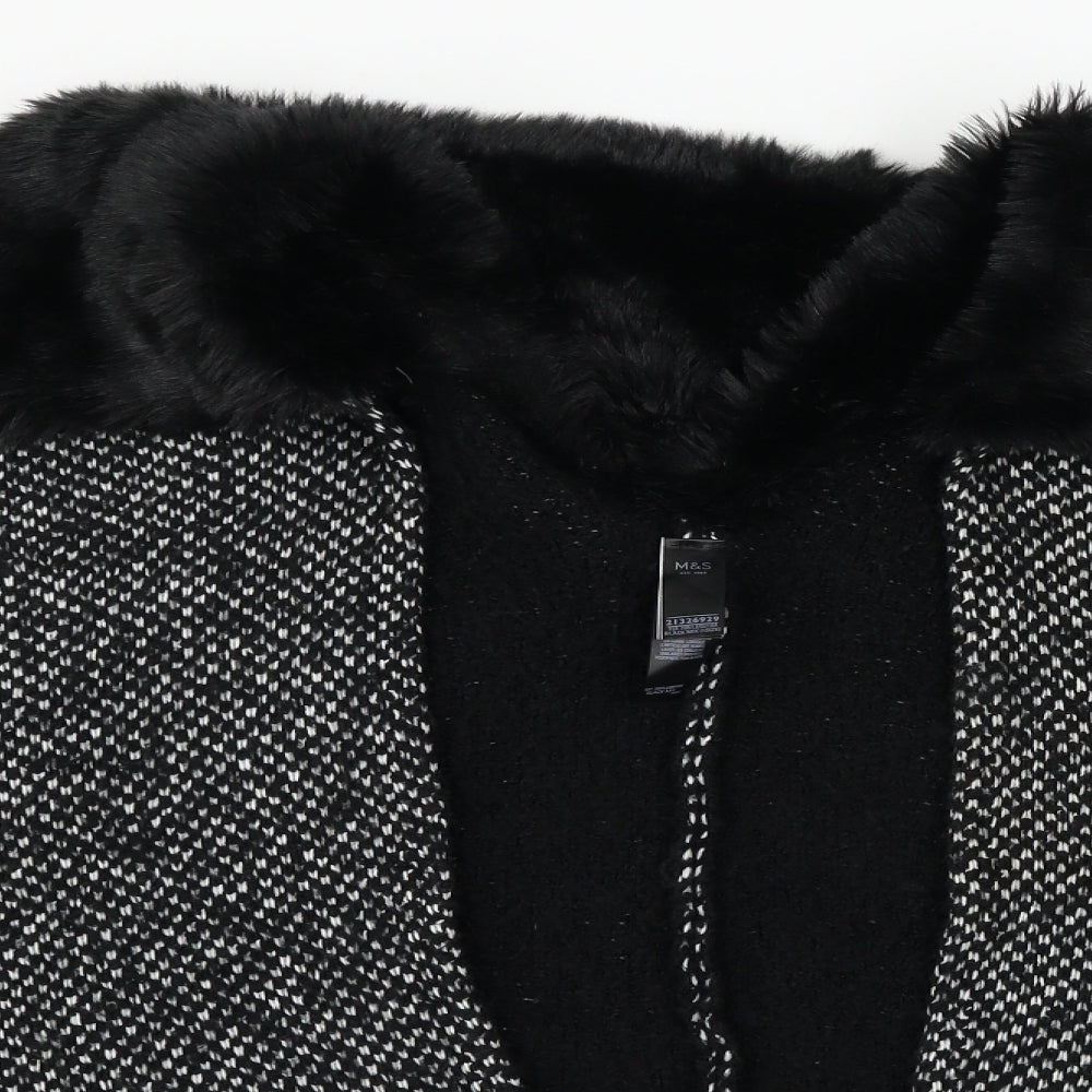 Marks and Spencer Womens Black  Knit Cardigan Jumper One Size