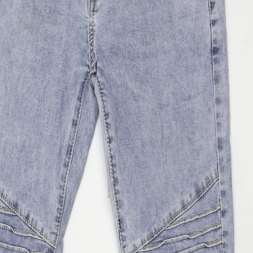 Preworn Womens Blue  Denim Skinny Jeans Size 6 L20 in