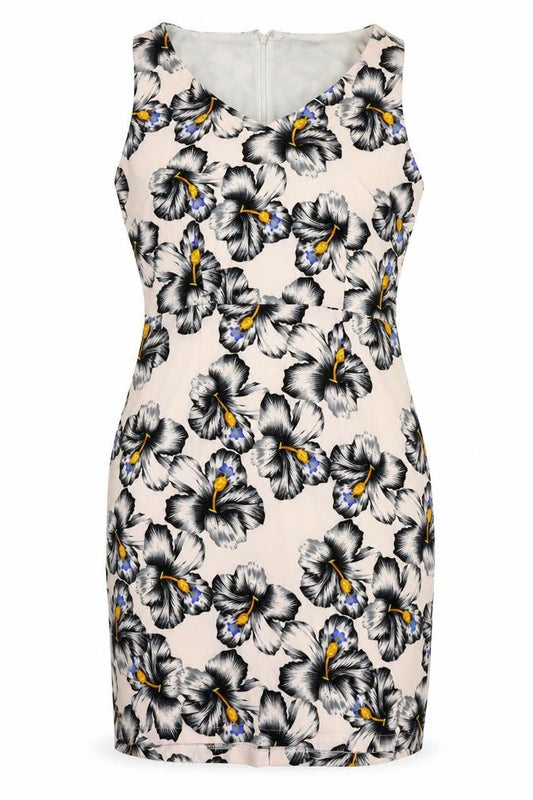 Poppy Lux Womens Pink Floral  Sheath  Size 12