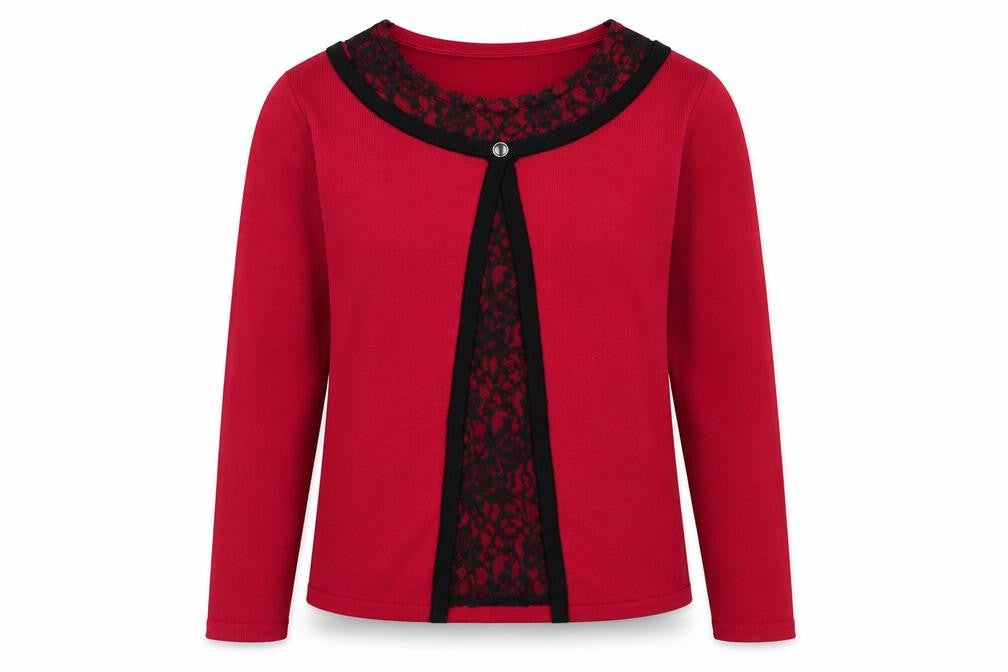 Casamia Womens Red Basic T-Shirt Size S