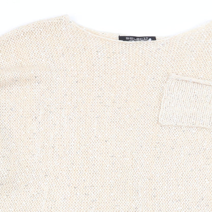Select Womens Beige   Pullover Jumper Size 12