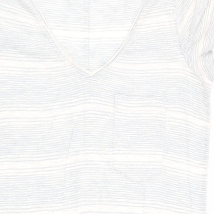 Next Womens Multicoloured Striped  Basic T-Shirt Size 10