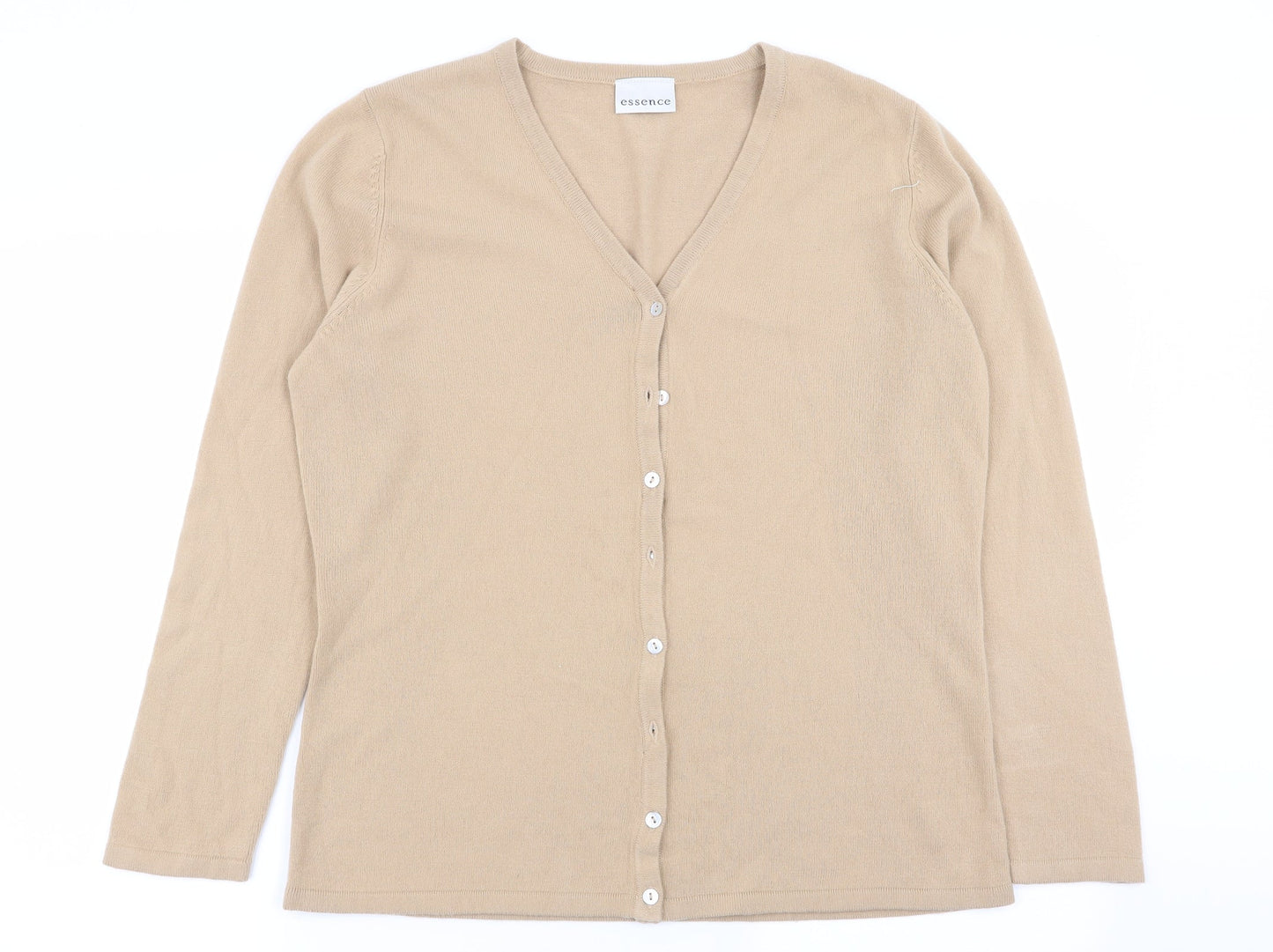 essence Womens Beige   Cardigan Jumper Size 16