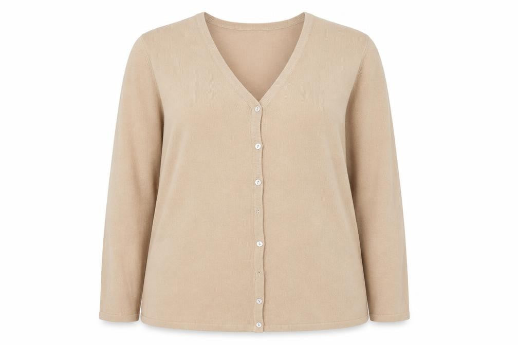 essence Womens Beige   Cardigan Jumper Size 16
