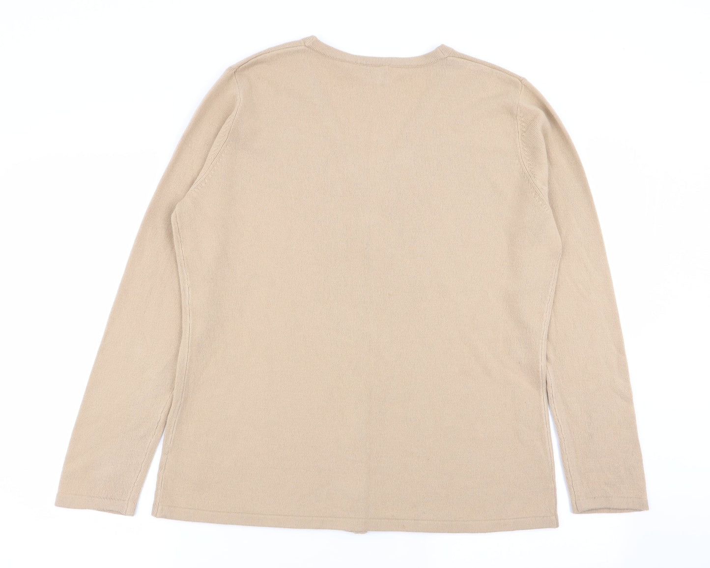 essence Womens Beige   Cardigan Jumper Size 16